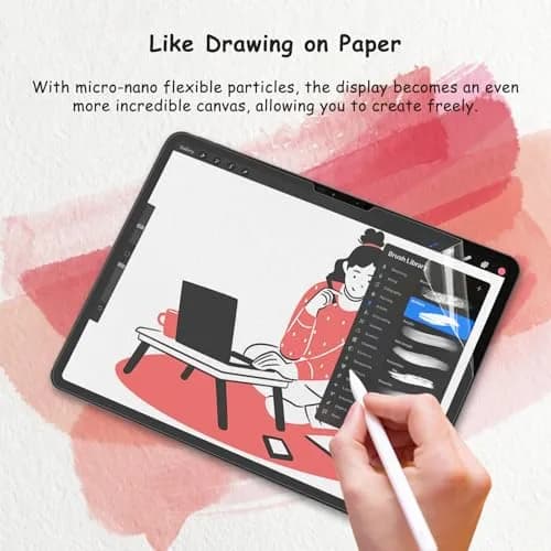 bersem Paperfeel Screen Protector for iPad 11/10.9 Inch | Anti-Glare, Paper Texture, High Sensitivity thumbnail 4