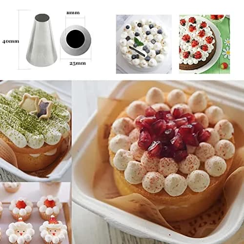 Hdujuan Cake Decorating Piping Tips Set, 1M 1A 2A 2D 4B | Professional Baking Tools thumbnail 7