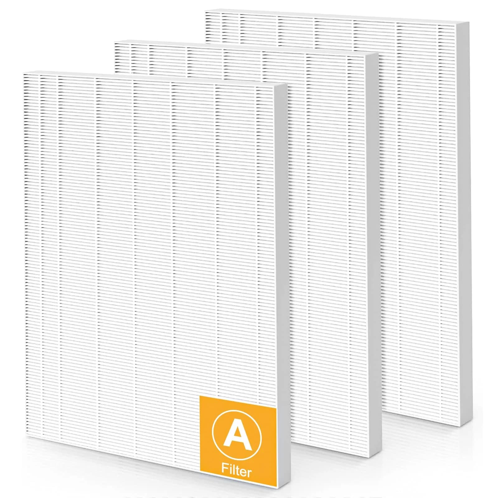 isinlive 115115 HEPA Replacement Filter A Size 21 for Winix Air Purifiers, 3 HEPA Filters + 3 Carbon Pre-Filters | Captures 99.97% of Particles — HEPA