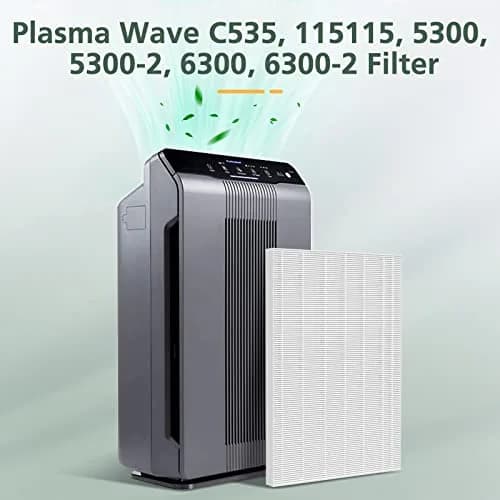 isinlive 115115 Replacement Filters for Winix Air Purifiers - 3 True HEPA Filters (5"x5"x5") thumbnail 9