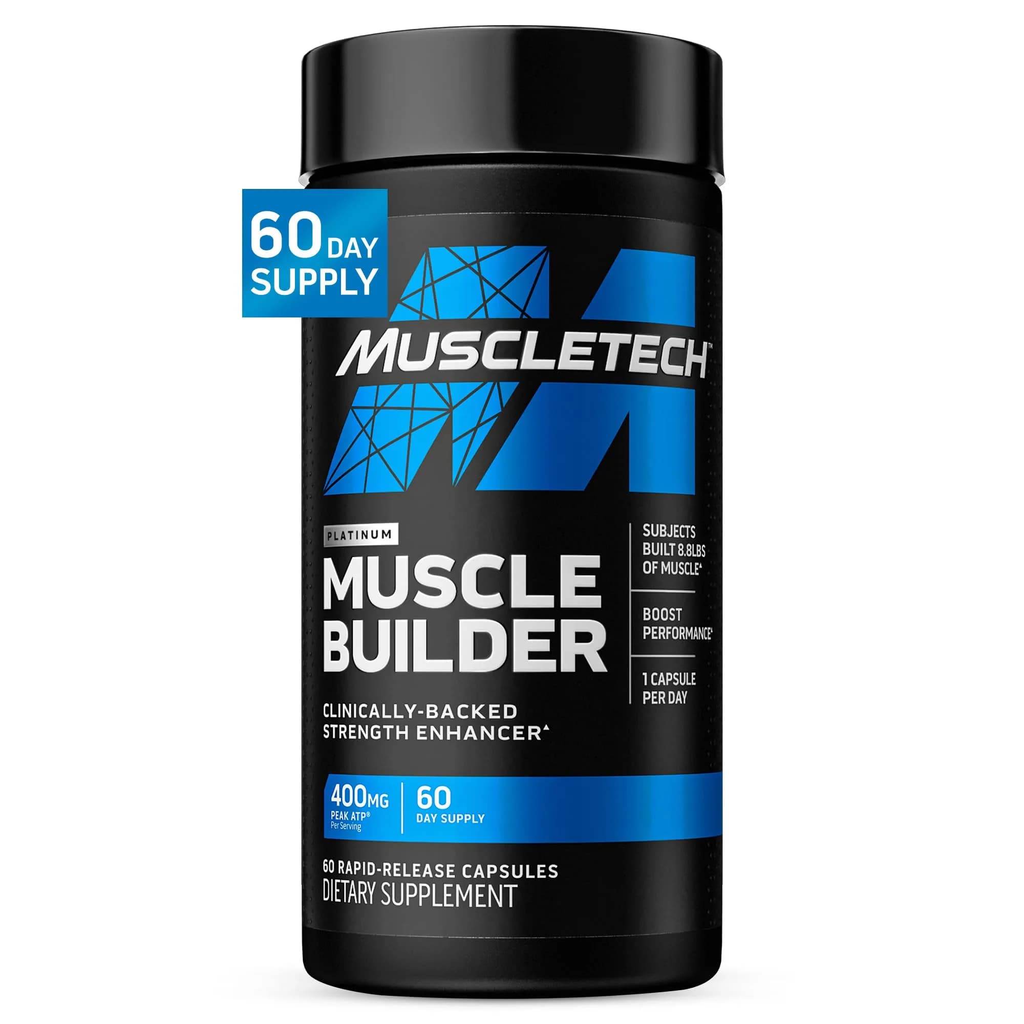 MuscleTech Platinum Muscle Builder Capsules | 60 Count (60 Servings)