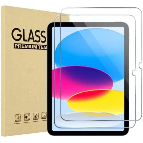 ProCase 2 Pcs Tempered Glass Screen Protector for iPad 11-inch 11th Gen (2025) & 10.9-inch 10th Gen (2022) | 9H Hardness, HD Clear thumbnail 1