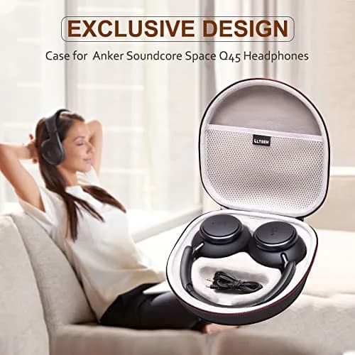 L LTGEM Hard Case for Anker Q30/Q20i/Q45/Space One Pro Headphones | Compact, Shockproof & Waterproof (70-120c) thumbnail 8