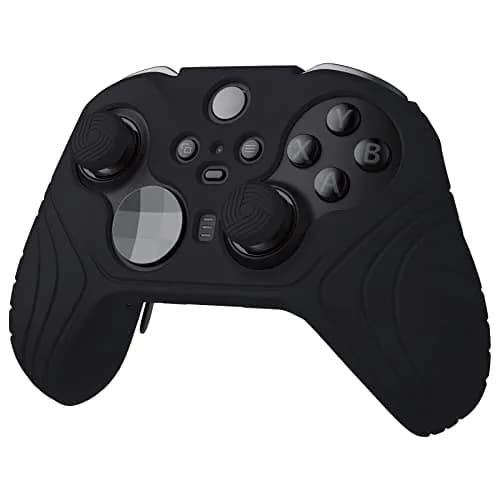 PlayVital Samurai Edition Anti Slip Silicone Case Cover for Xbox Elite Series 2 & Core Controllers with Thumb Grips - Black (1 pc) thumbnail 7
