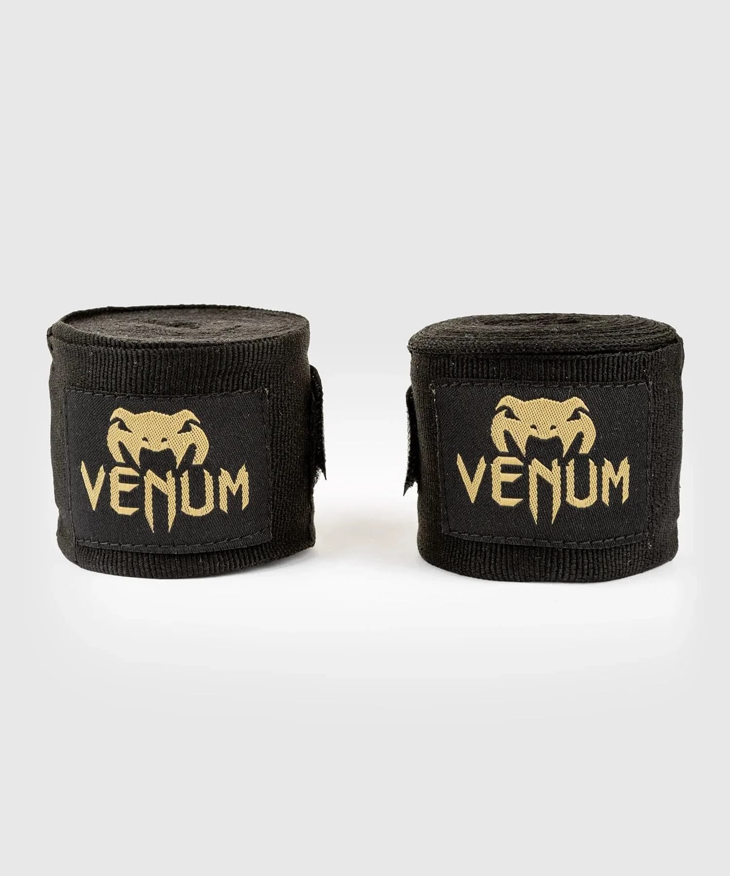 Venum Kontact Boxing Hand Wraps - Black/Gold, 180 in | Elastic Cotton Support for Boxing & MMA - main product image
