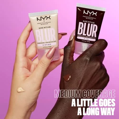 NYX PROFESSIONAL MAKEUP Bare With Me Blur Tint Foundation Light Ivory 30ml (1.01 Fl Oz) | Matte Blurred Finish thumbnail 5