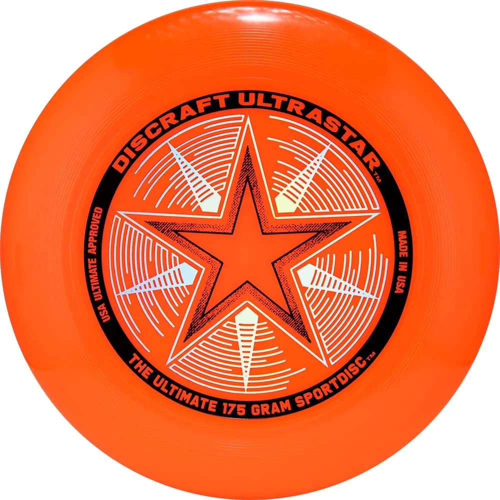 Discraft 175 Gram Orange Ultrastar Sport Disc | Official USA Ultimate Competition Disc - main product image