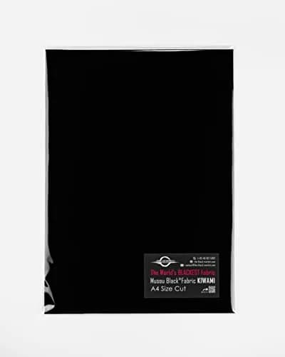 The Black Market Musou Black Fabric KIWAMI Backcoated A4 | World's Blackest Fabric for Photography & Art thumbnail 1