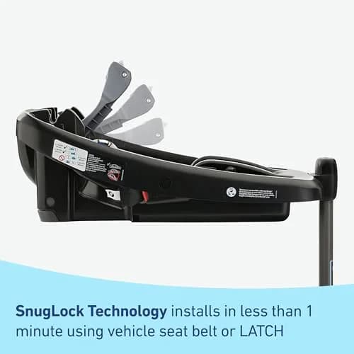 Graco SnugRide SnugLock Infant Car Seat Base ft. Load Leg Technology, Black | Rear-Facing Safety & Load Leg Stability thumbnail 3
