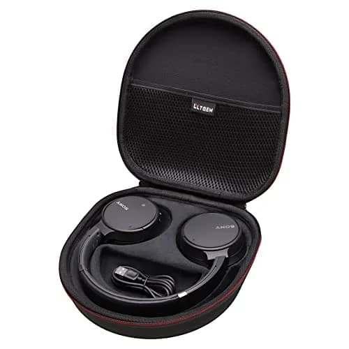L LTGEM Case for Sony WH-CH720N/WH-CH520 Noise Canceling Wireless Headphones Black | Hard Travel Cover thumbnail 1