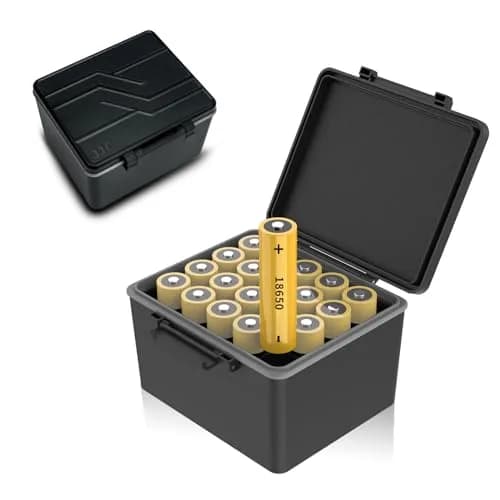 JJC 20 Slots 18650 Battery Storage Case Holder Container Box | Water-Resistant, Shockproof, Pressureproof thumbnail 1