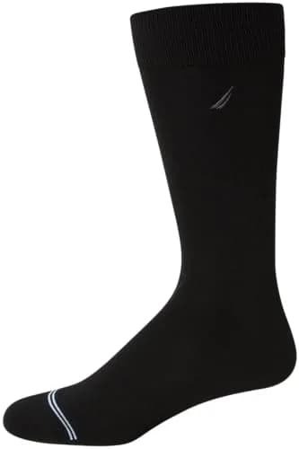 Nautica Men's Dress Socks Business Formal Comfort Stretch Crew Socks 10 Pack | 2.27 kg (5 lb) | Moisture-Wicking & Breathable thumbnail 4