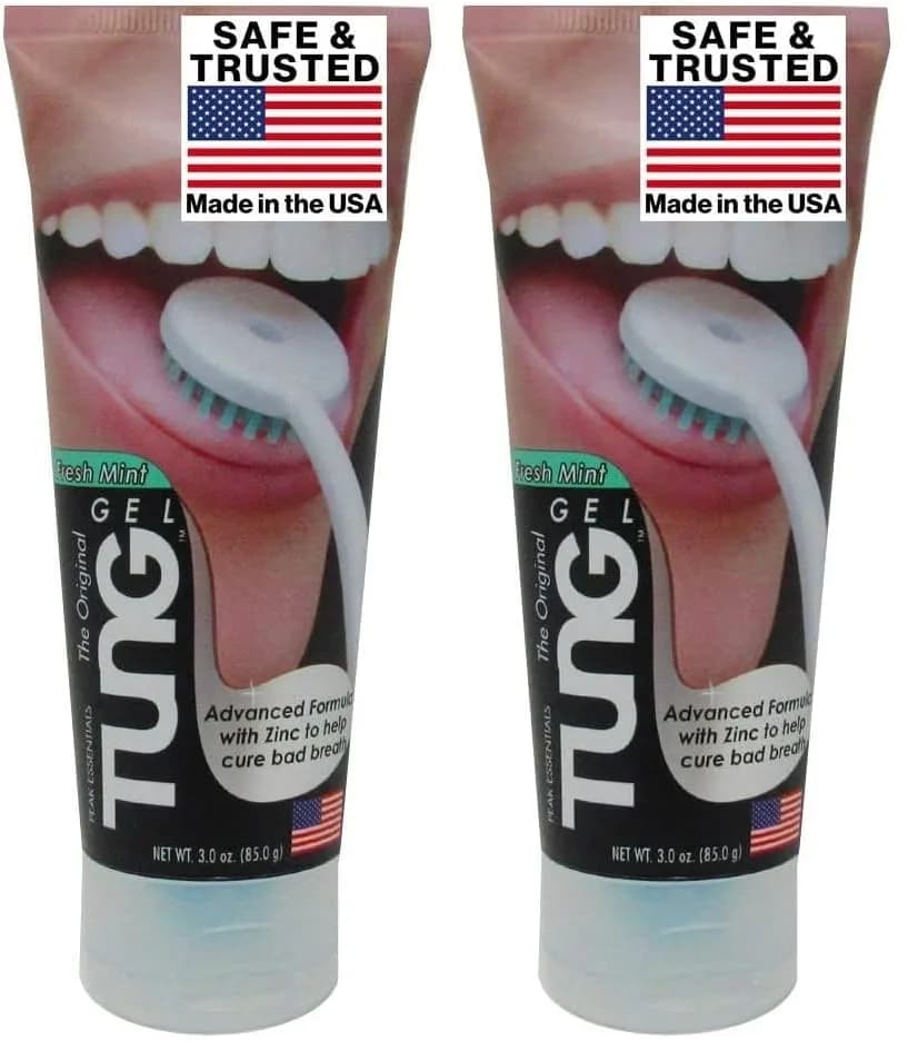 Peak Essentials The Original Tung Gel Fresh Mint Tongue Cleaner 2 x 3oz (85g) | Fights Bad Breath thumbnail 2