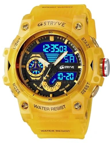 Gosasa Men's Multi-Function Military Sports Watch 50mm (1.96") | Dual Time Analog-Digital LED thumbnail 1