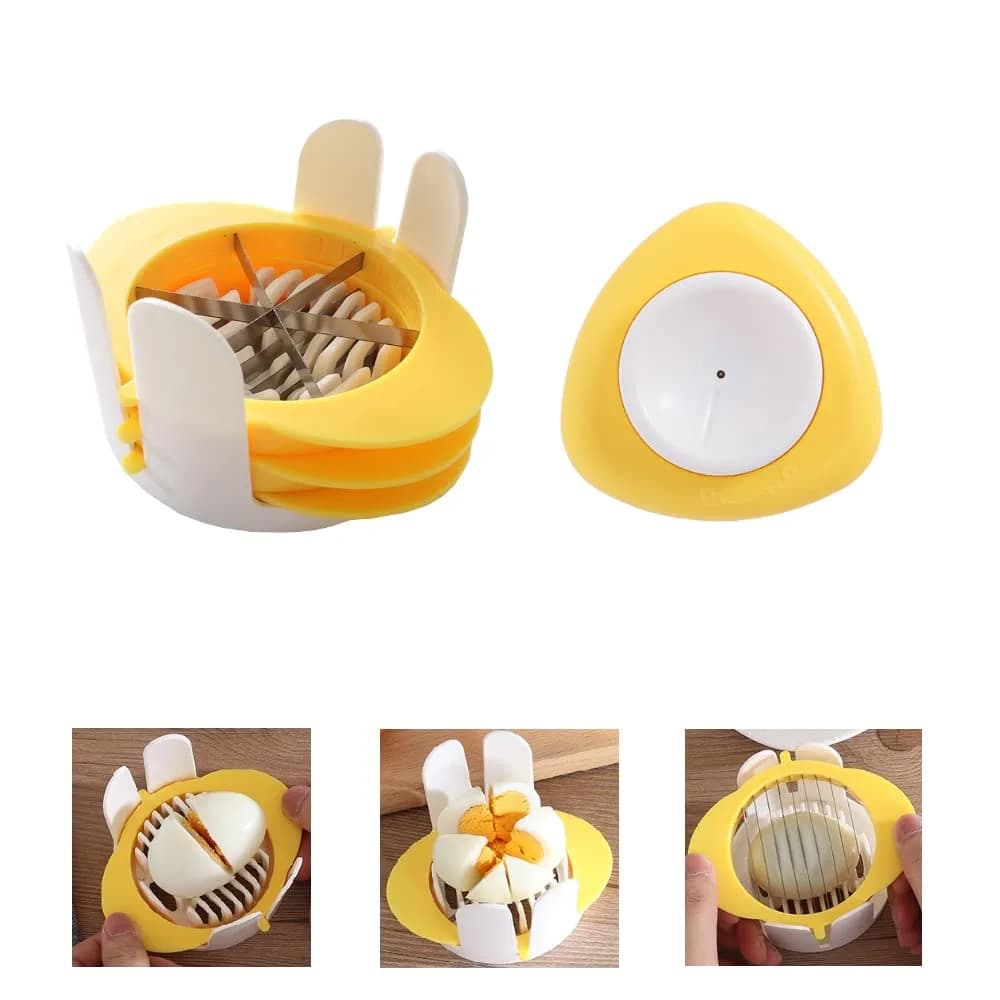 jawbush Egg Piercer with Stainless Steel Pin & Magnetic Base, 2 Pack | Prevents Cracking, Aids Peeling — Yellow 269 / Yellow