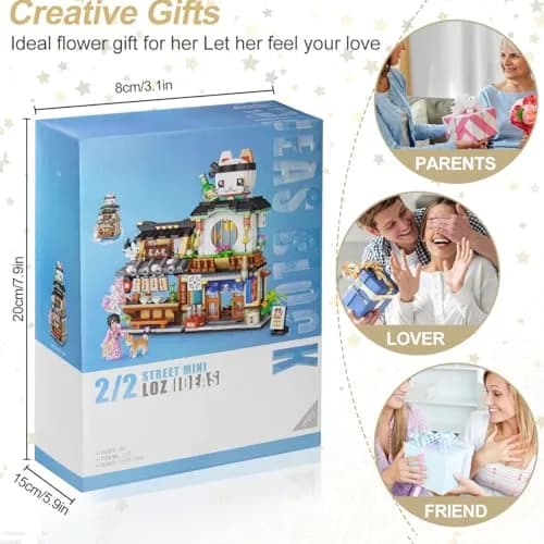 OundarM Japan Street View Izakaya Shop Building Set 789 Pieces | Foldable Architecture Model thumbnail 5