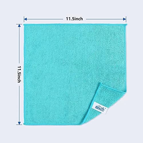 HOMEXCEL 8PK Microfiber Cleaning Cloths 11.5x11.5in | Scratch-Free & Ultra-Absorbent thumbnail 2
