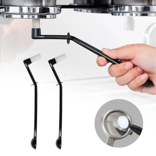 watchget Coffee Machine Cleaning Brush Set with Scoop, 2-Piece, 220mm Handle | Essential for Espresso Machine Maintenance thumbnail 1