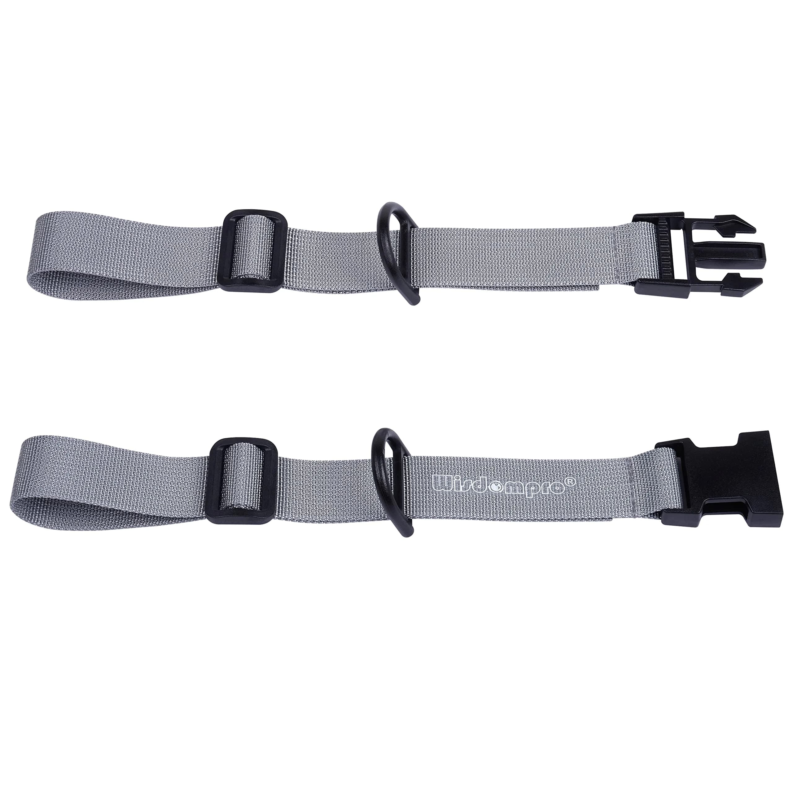 Wisdompro Heavy Duty Backpack Chest Strap, Black | Adjustable Webbing for Outdoor Use — Gray