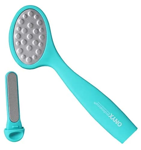 Onyx Professional 3-in-1 Diamond Foot Scrubber Teal | Exfoliates Calluses & Dry Skin thumbnail 2