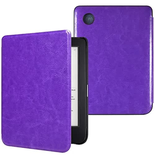 DMLuna Case for Kobo Clara 2E 6" - Ultra Slim Lightweight Folio with Auto Sleep/Wake Function, Purple | Premium PU Leather Protective Cover thumbnail 1