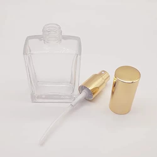 PimyRcyi 8PCS Square Glass Spray Bottle 50ml (1.7oz) | Fine Mist Refillable Perfume Atomiser thumbnail 5