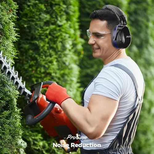 ProCase NRR 32dB Safety Earmuffs for Adults & Kids | Foldable Noise Reduction Earmuffs with Comfortable Fit for Shooting, Construction, Mowing and Sensory Support - Blue thumbnail 8