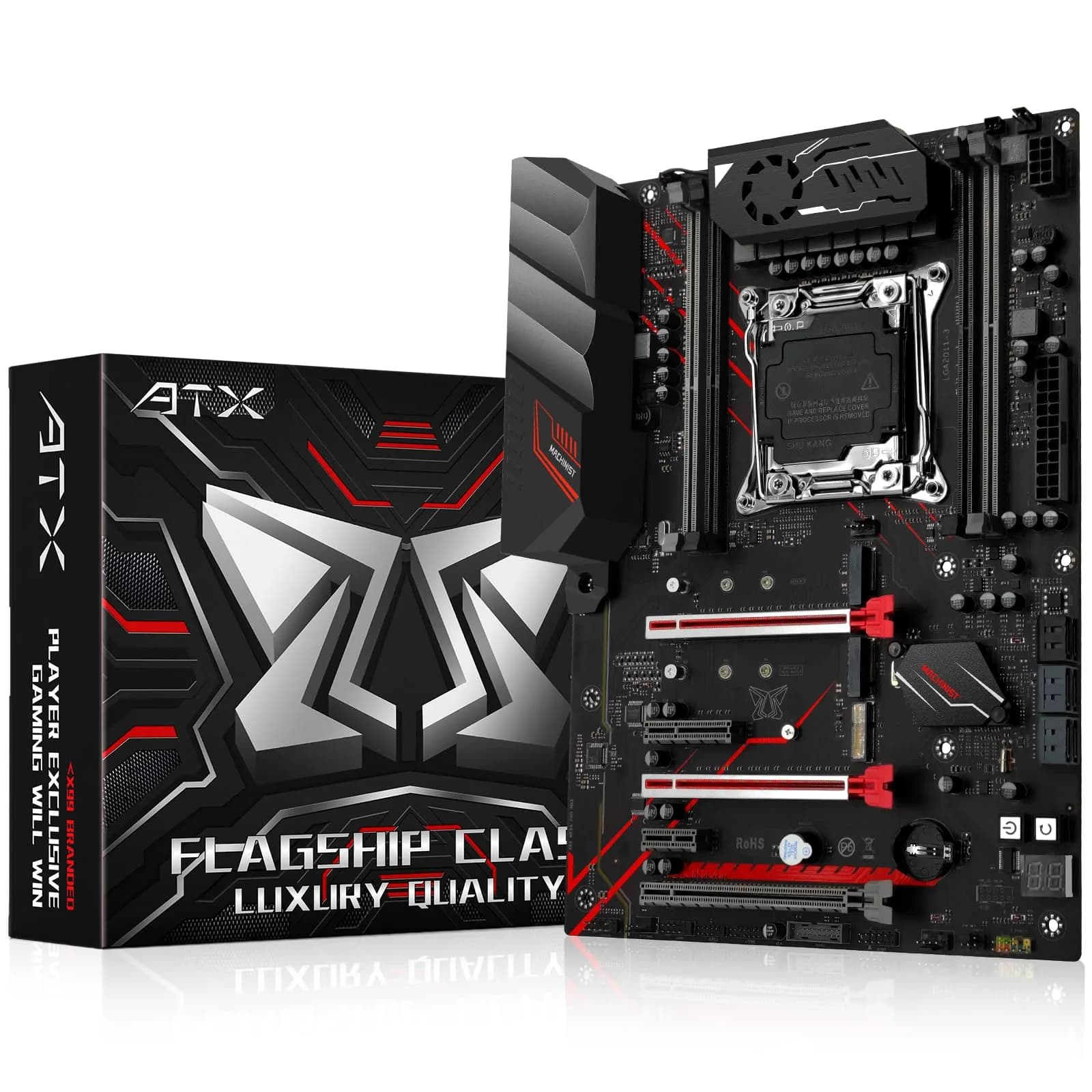 MACHINIST X99 MR9A PRO MAX Motherboard Intel LGA 2011-V3 DDR4 ATX Server | Quad-Channel 128GB ECC/Non-ECC Memory Support