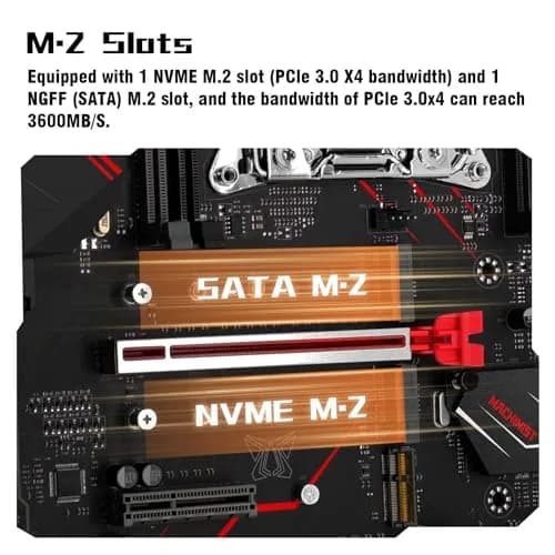 MACHINIST X99 MR9A PRO MAX Motherboard Intel LGA 2011-V3 DDR4 ATX Server | Quad-Channel 128GB ECC/Non-ECC Memory Support thumbnail 4