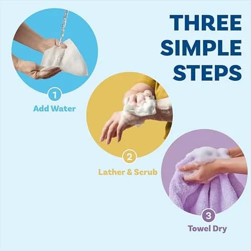 Scrubzz Disposable No Rinse Bathing Wipes - Lavender Scented, 100 Count (4-Pack) | Hypoallergenic & Paraben-Free thumbnail 3