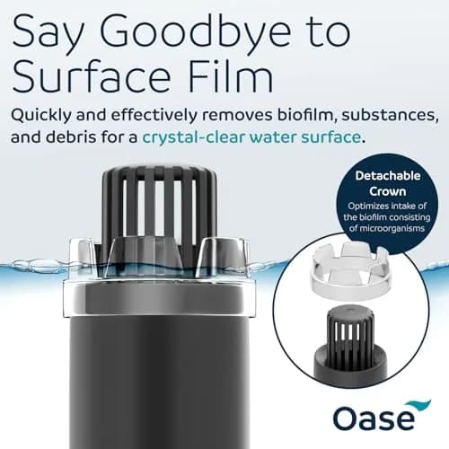 OASE CrystalSkim 600 Surface Skimmer for Freshwater and Marine Aquariums | Compact Internal Filter for Film Oil and Debris Removal thumbnail 5