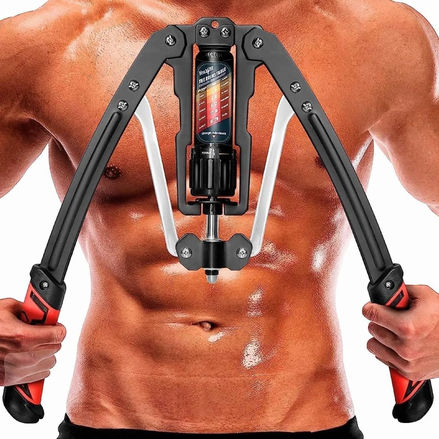 Yes4All Wrist and Forearm Blaster with Standard Weight Plate Compatibility | 0.68 kg (1.5 lb) Black — C. Grey