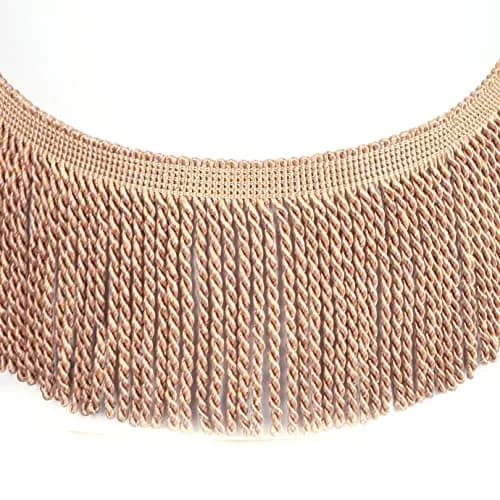 Fenghuangwu 5 Yard Rayon Curtain Bullion Fringe Trim | Elegant Embellishment for Sewing & DIY thumbnail 1