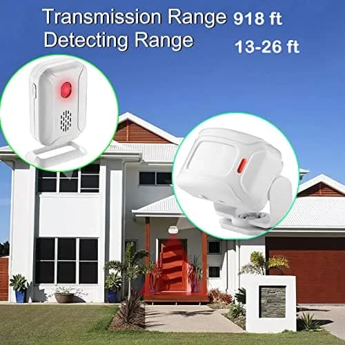 HENDUN Motion Sensor Doorbell Chime with Remote | 1 Receiver, 1 Transmitter, 1 Remote thumbnail 7