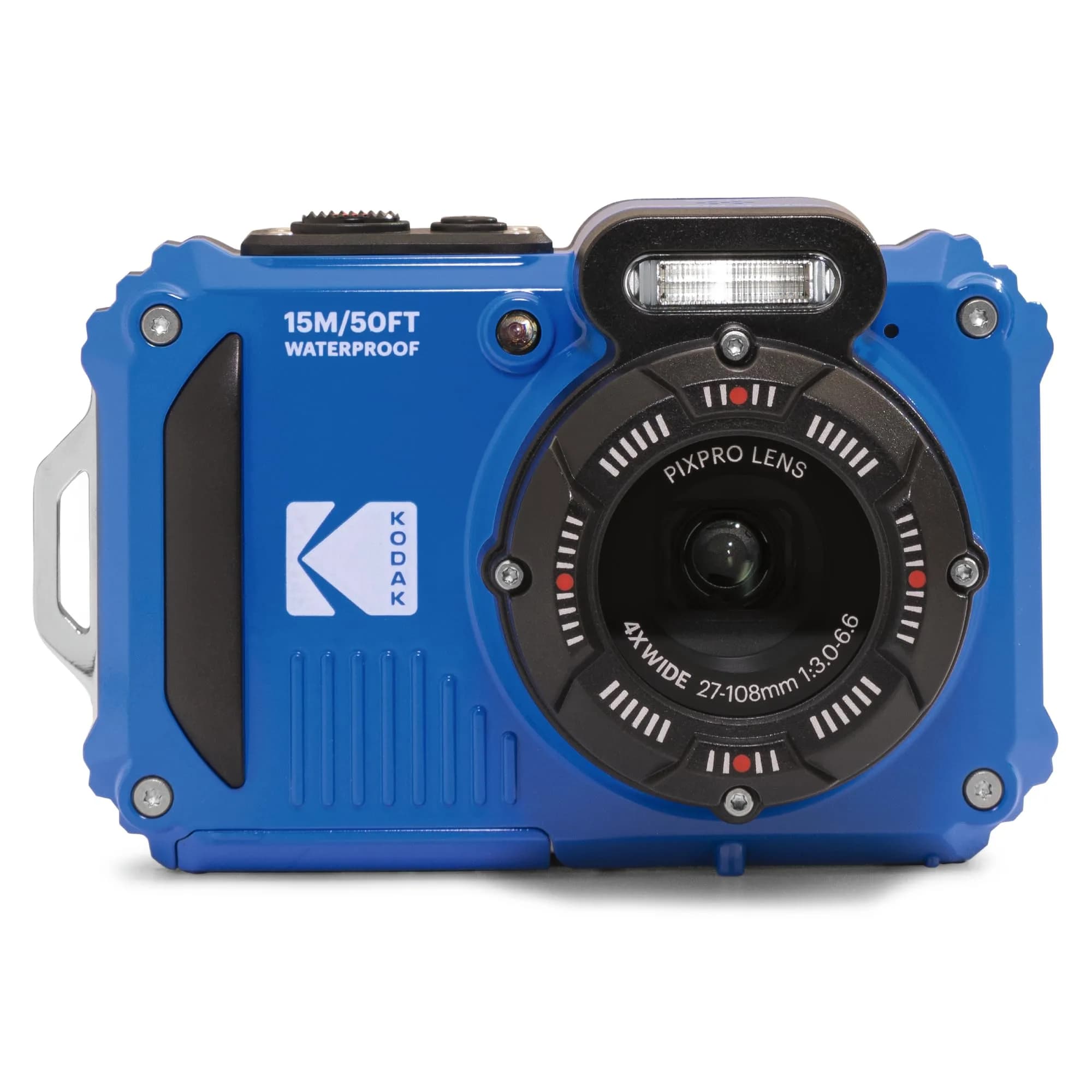 KODAK PIXPRO WPZ2 Waterproof Digital Camera 16MP 4X Optical Zoom Blue | 15m Waterproof, 1080p HD Video - main product image