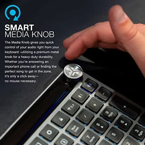 JLab Epic Wireless Keyboard Bluetooth 5.2 Multi-Device Backlit 108 Keys Black | Connect 3 Devices Instantly thumbnail 7
