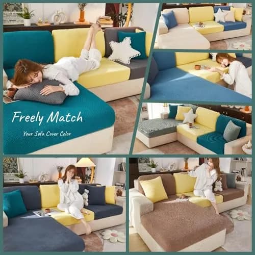 Jonuiony Universal Sofa Slipcover 2024 Large 3 Seat | Wear-Resistant, High Stretch Furniture Protector thumbnail 3