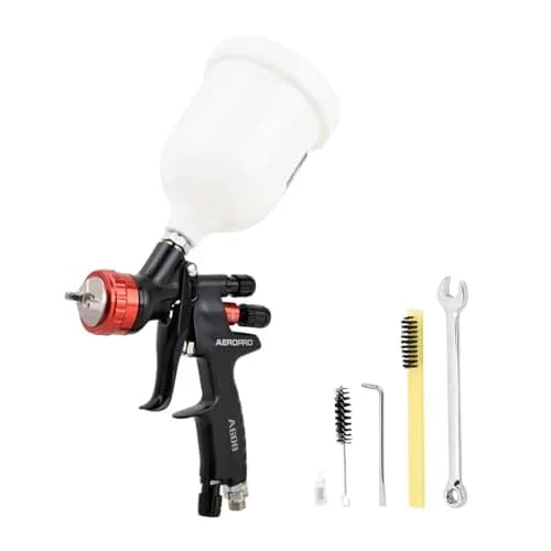 AEROPRO A608 HVLP Air Spray Gun 1.3mm Nozzle 600cc Cup | High Transfer Efficiency Automotive Paint Sprayer thumbnail 1