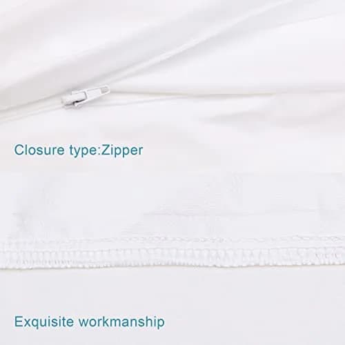 NTBAY Waterproof King Pillow Protectors 4 Pack | Quiet TPU Waterproof Layer, Zippered Full Coverage, Microfiber, White thumbnail 4