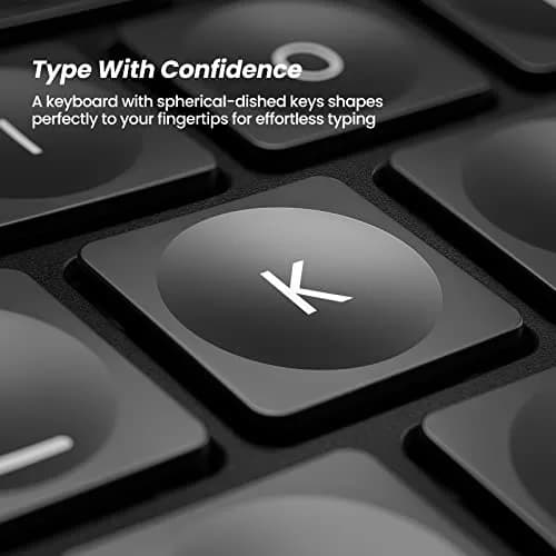 Nulea Ergonomic Split Wireless Keyboard with Wrist Rest 7-Color Backlight thumbnail 6
