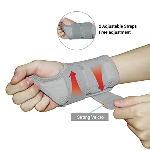 HYCOPROT Adjustable Wrist Brace L/XL (2-Pack) | Carpal Tunnel & Tendonitis Support thumbnail 3
