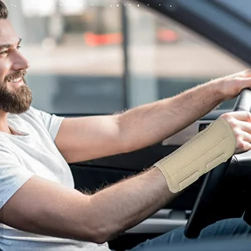 HYCOPROT Wrist Brace L/XL Left Hand Beige | Ergonomic Support for Carpal Tunnel & Pain Relief thumbnail 4