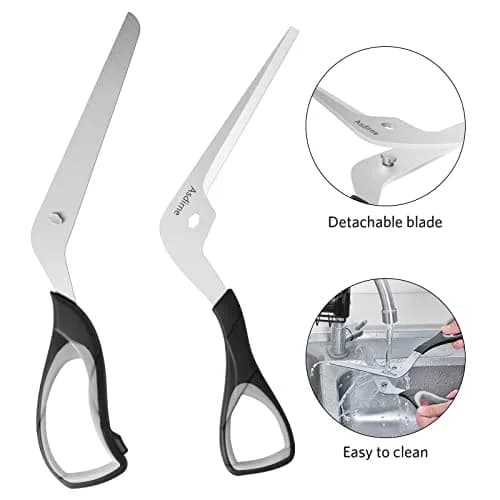 Asdirne Pizza Scissors 10.3" | Ultra Sharp Detachable Blade & Ergonomic Grip thumbnail 3