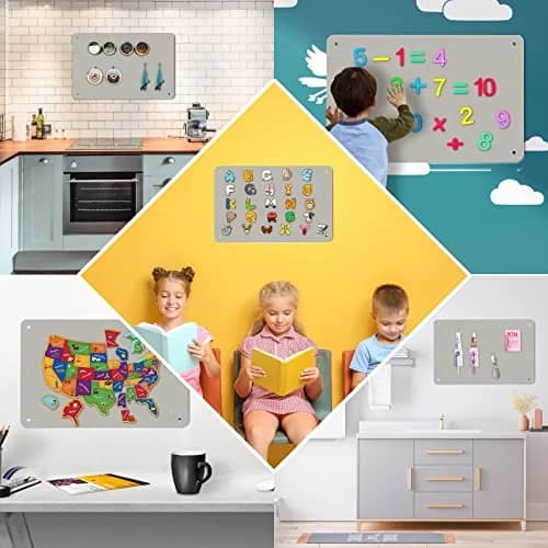 HYHOSHI Magnetic Board 44.96cm x 29.97cm (17.5" x 11.4") 2-Pack | Display Photos, Notes, and Magnets thumbnail 6