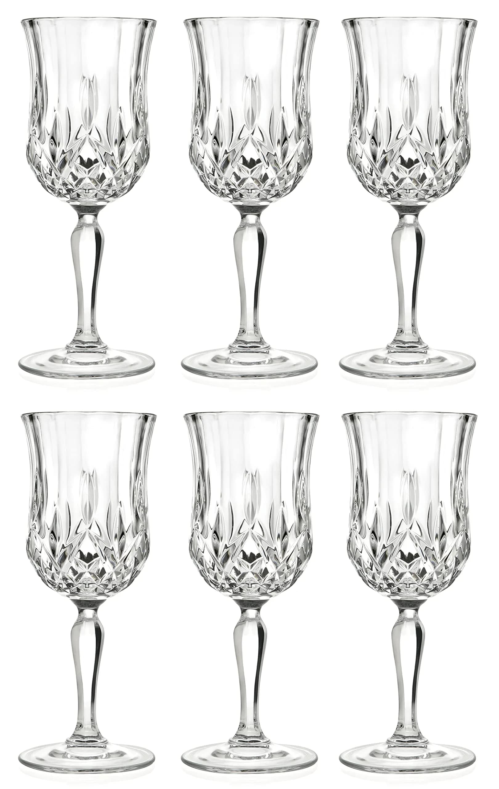 Barski Wine Glass - Goblet - Red & White Wine - Water - Set of 6 | Elegant European Crystal Design - main product image