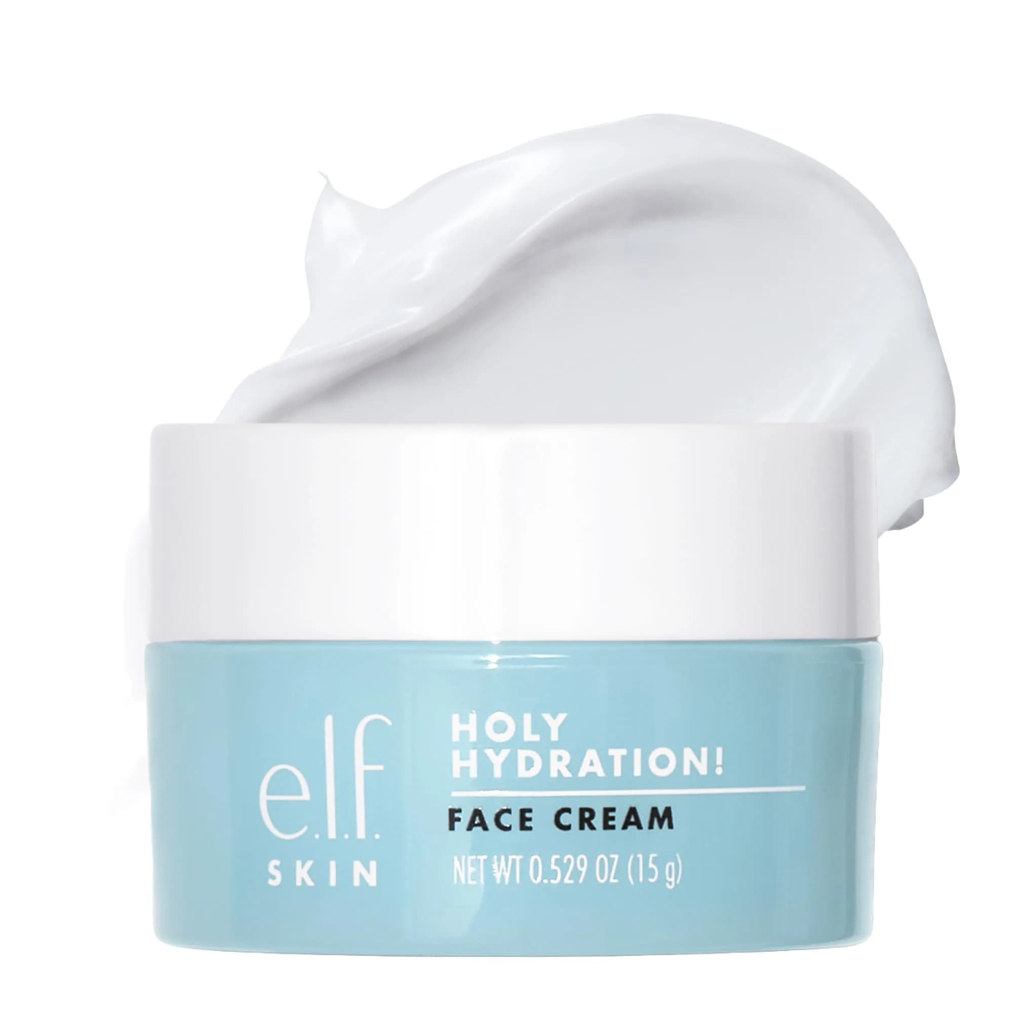 e.l.f. SKIN Holy Hydration! Face Cream SPF 30 50ml (1.7 Fl Oz) | Broad Spectrum Daily Moisturizer with Hyaluronic Acid & Niacinamide — 15ml