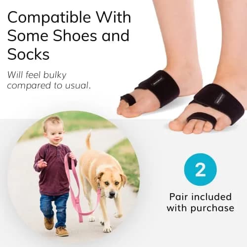 BraceAbility Pediatric Toe Walking Brace for Kids - Patented Foot Support for Neurological Disorders (XL - Pair) thumbnail 5