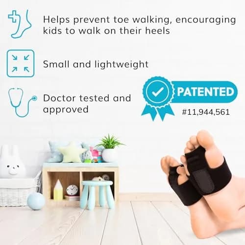 BraceAbility Toe Walking Braces for Kids - Pediatric Foot Supports for Tip Toe Walking, Cerebral Palsy, Autism, ADHD, Aspergers (XS - Pair) | Adjustable & Breathable thumbnail 3