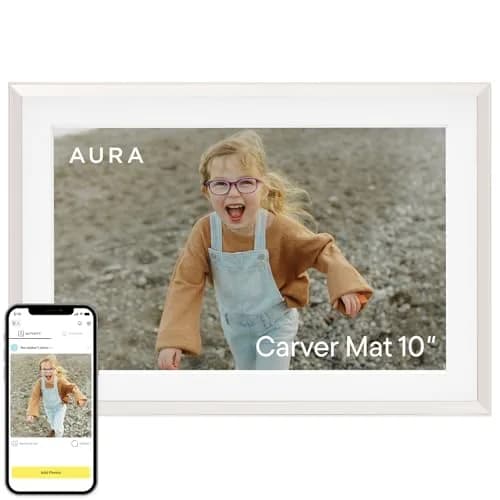 Aura Carver Digital Picture Frame 10.1" | HD Display, Wireless Sharing, Smart Features thumbnail 1