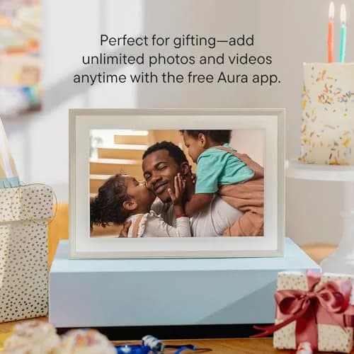 Aura Carver Digital Picture Frame 10.1" | HD Display, Wireless Sharing, Smart Features thumbnail 7